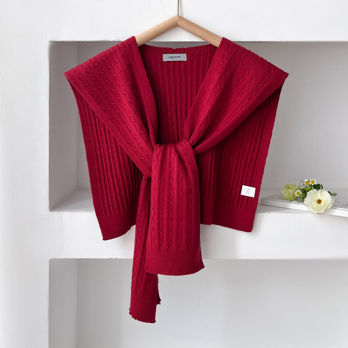 Blouse Off Shoulder - NIEUWE Koreaanse herfst gebreide sjaal vrouwelijke