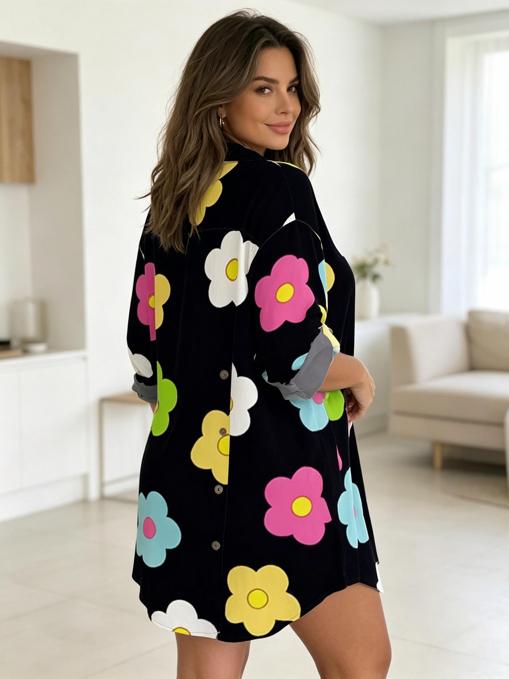 Plusmaat damesjurk met bloemen - Romper Floral Print recensie en prijs