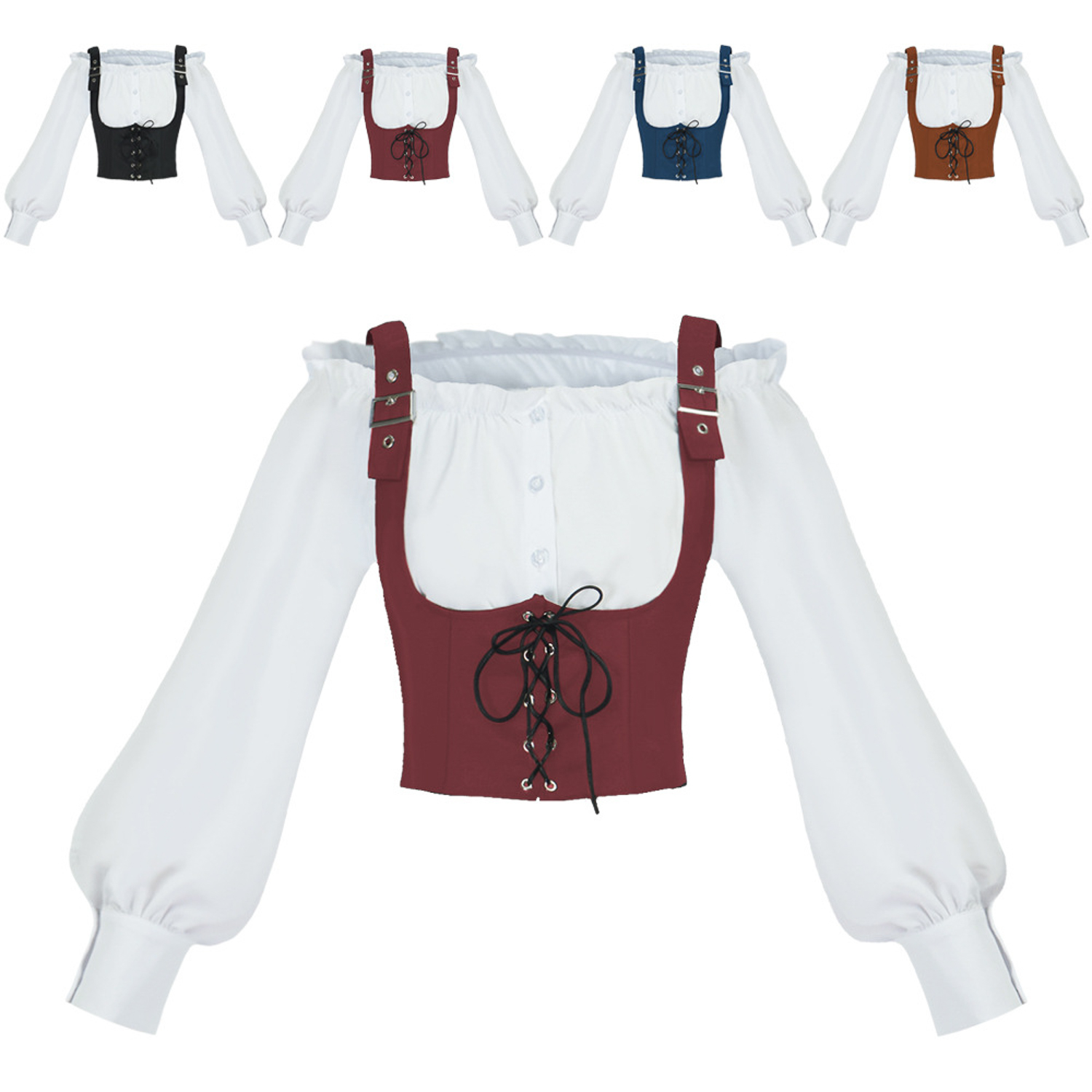 Renaissance 2-delige kostuumse - Blouse Off Shoulder recensie en prijs